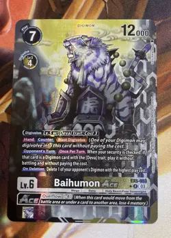 Digimon Card Game Baihumon Ace EX5-053 R - Image 1