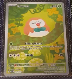 Mega Evolution: Perfect Order Rowlet 90/88 Illustration Rare Pokemon Card - NM - Image 1