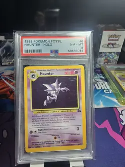 PSA 8 HAUNTER 6/62 Holo Rare Fossil Set 1999 WOTC - Pokemon Card - Image 1