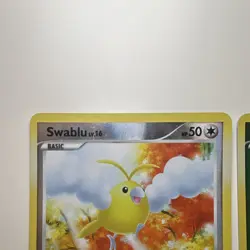 Pokemon TCG HS—Unleashed 2009 Holo 2-Card Lot Swablu SH5 Yanma SH9 - Image 2