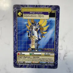 Digimon Digi Battle Series 3 Seraphimon Card BO-150 Gold Text Bandai 2000 - Image 1