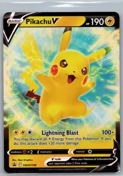 Pikachu V SWSH198 | Sword & Shield Promo Cards | NM-Mint - Image 1