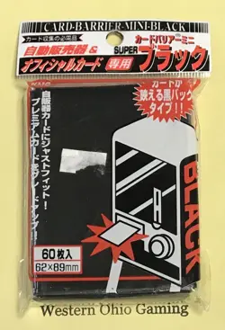 KMC Card Barrier Mini Black Sleeves NEW Deck Protectors - Image 1