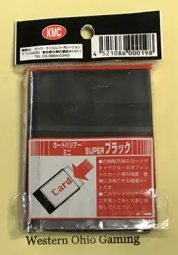 KMC Card Barrier Mini Black Sleeves NEW Deck Protectors - Image 2