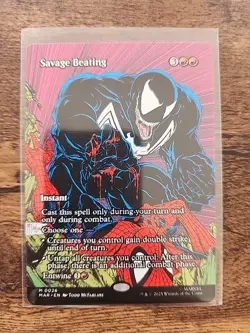 MTG Spiderman Savage Beating Non-Foil M0026 - Image 1