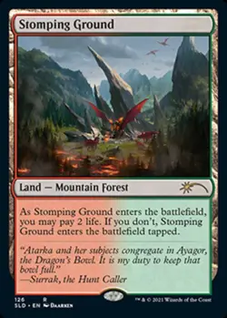 [1x] Stomping Ground Near Mint, English Secret Lair MTG Magic - Image 1
