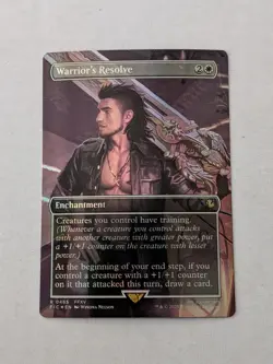 Warrior's Resolve (Borderless) Commander: Final Fantasy Foil - Image 1