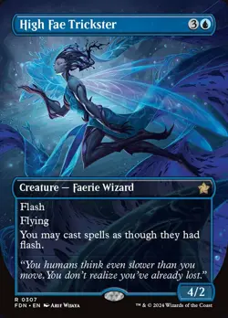[1x] High Fae Trickster - Borderless Near Mint, English Foundations Singles MTG - Image 1