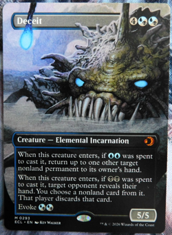 Deceit - MTG - Borderless - Showcase - NM - Image 1