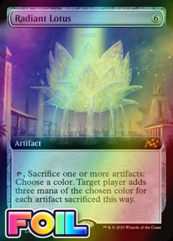 x1 Radiant Lotus DFT MTG 395 FOIL MYTHIC M/NM 1x - Image 1
