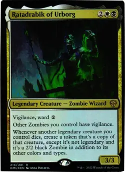 Near Mint MTG Ratadrabik of Urborg [DMU] #213 FOIL - Image 1
