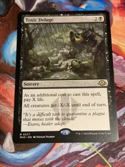 MTG Magic: The Gathering Modern Horizons 3 TOXIC DELUGE Rare Sorcery MTG Mint - Image 1