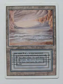 Underground Sea (LP) - Revised - Magic the Gathering - Dual Land - Image 1