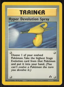 Pokemon TCG Neo Discovery #73/75 Hyper Devolution Spray LP - Image 1