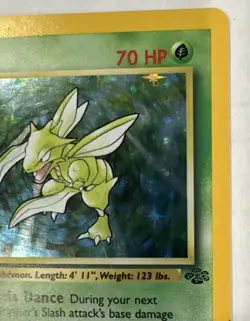 Pokemon TCG Scyther Jungle 10/64 Holo Rare 70 HP English 1999 WOTC Unlimited - Image 4