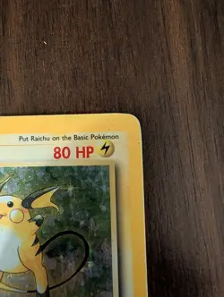 Wizards of the Coast Pokemon TCG Raichu 14/102 Base Set Holo Rare ENG HP - Image 2