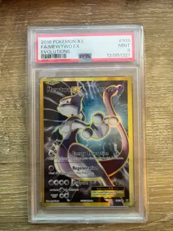 2016 Pokemon XY Evolutions 103 Full Art Mewtwo EX - Image 1