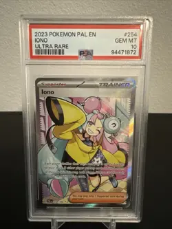 Pokemon Iono Paldea Evolved Ultra Rare #254 PSA 10 Gem Mint - Image 1