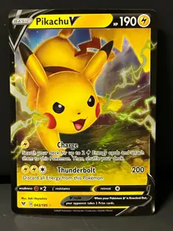 Pikachu V 043/185 Holo V Rare Vivid Voltage Pokemon Near Mint - Image 1