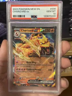 Pokemon Charizard ex 006/165 Scarlet & Violet 151 Double Rare Holo PSA 10 - Image 1