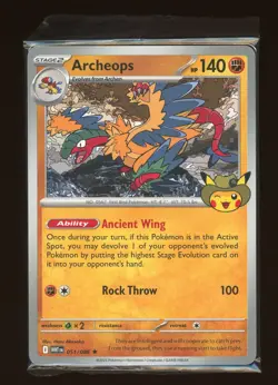 2025 Pokemon Fossil Museum Exclusive Promo Archeops 051/086 Stamped New Sealed - Image 1