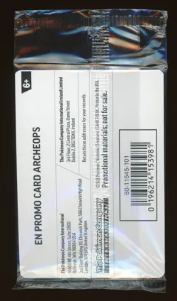 2025 Pokemon Fossil Museum Exclusive Promo Archeops 051/086 Stamped New Sealed - Image 2