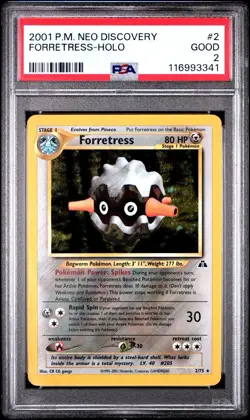 2001 Pokemon Forretress Holo PSA 2 - Image 1