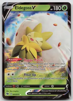 Eldegoss V 005/073 Champion's Path Pokemon Holo NM V Rare - Image 1