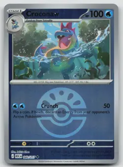Croconaw (Friend Ball) 042/217 Ascended Heroes Pokemon Reverse Holo NM Uncommon - Image 1