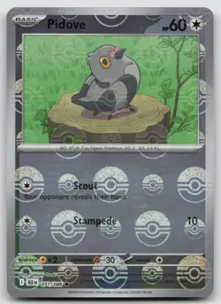 Pidove (Poke Ball Pattern) 071/086 Black Bolt Pokemon Holo NM Common - Image 1