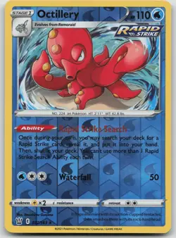 Octillery 037/163 Battle Styles Pokemon Reverse Holo NM Rare - Image 1