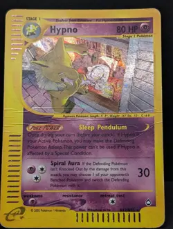 Hypno H12/H32 Aquapolis Holo Ultra Rare Pokemon TCG Nintendo e-reader HP - Image 3