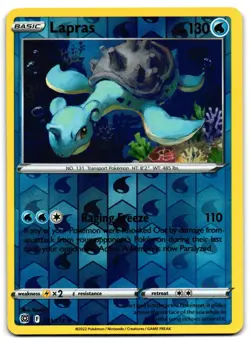 Lapras 031/172 - 🌊 Brilliant Stars Rare Pokemon TCG Reverse Holo 🖤 - MP - Image 1