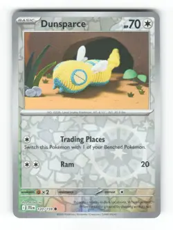 Dunsparce 120/159 Common Journey Together Pokemon Reverse Holo Near Mint - Image 1