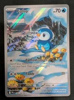 Pokemon TCG Holo Piplup #98 Pokemon Phantasmal Flames NM - Image 1