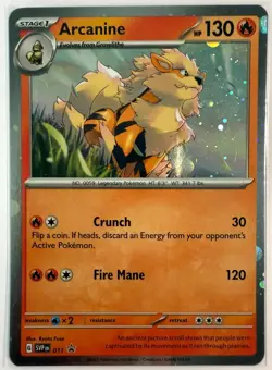 Pokemon Scarlet & Violet SVP - Arcanine - Cosmos Holo Black Star Promo - Image 1