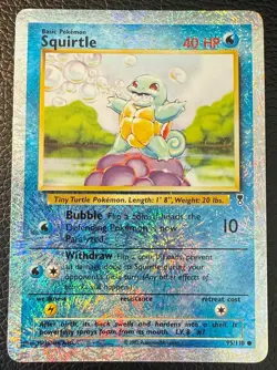 2002 POKEMON TCG SQUIRTLE LEGENDARY COLLECTION REVERSE HOLO FOIL 95/110 LP/NM - Image 1
