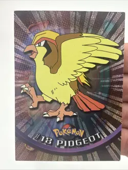 Pokemon Pidgeot #18 Topps 1999 TV Animation Ed Holo Foil Topps Black Logo LP - Image 1