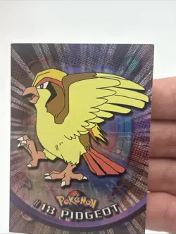Pokemon Pidgeot #18 Topps 1999 TV Animation Ed Holo Foil Topps Black Logo LP - Image 3
