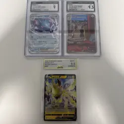Lot of 3 Graded Pokemon Cards - Image 1