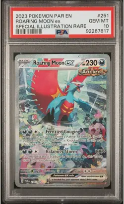 2023 POKEMON PAR EN ROARING MOON EX SPECIAL ILLUSTRATION RARE #251 GEM MT PSA 10 - Image 1