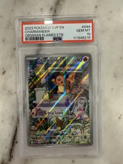 2023 POKEMON SVP EN-SV BLACK STAR PROMO #044 CHARMANDER PSA 10 - Image 1