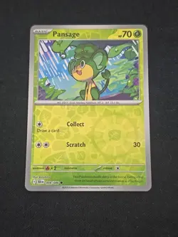 Pansage 004/086 Sv: Black Bolt Reverse Holo Rare Pokemon TCG Near Mint - Image 1