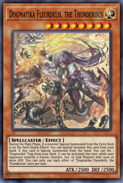 Yugioh Dogmatika Fleurdelis, the Thunderbolt DOOD-EN026 Secret Rare NM Presale - Image 1