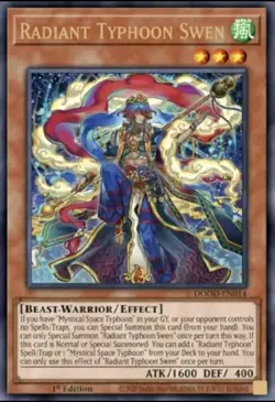 Yugioh Radiant Typhoon Swen DOOD-EN014 1st Edition Ultra Rare NM Presale - Image 1