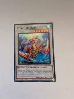 Yugioh! TCG Coral Dragon NM Super Rare RA02-EN031 - Image 1