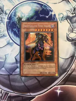 (CT1) YUGIOH • SWIFT GAIA THE FIERCE KNIGHT • SECRET RARE • CT1-EN004 LIMITED LP - Image 1