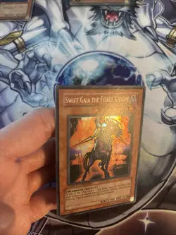 (CT1) YUGIOH • SWIFT GAIA THE FIERCE KNIGHT • SECRET RARE • CT1-EN004 LIMITED LP - Image 4