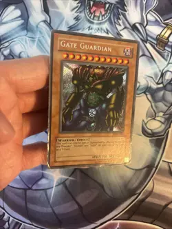 (CT1) YUGIOH! Gate Guardian MRD-000 Secret Rare Unlimited Edition HP/DMG - Image 2
