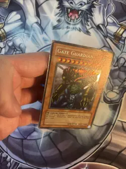(CT1) YUGIOH! Gate Guardian MRD-000 Secret Rare Unlimited Edition HP/DMG - Image 4